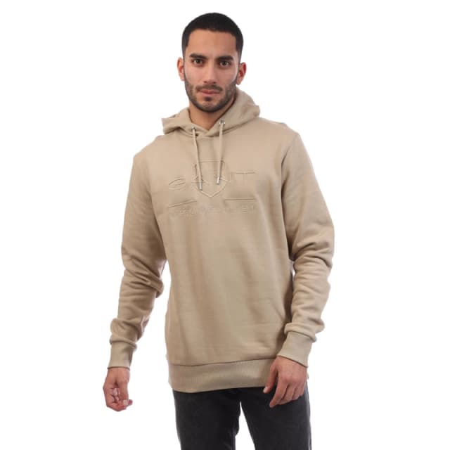 Gant Tonal Archive Shield Hoodie Beige male L