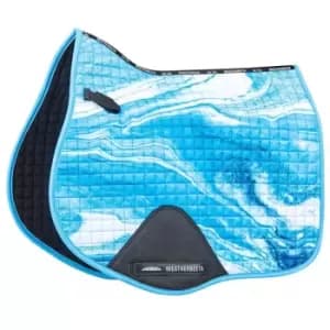 Weatherbeeta Prime Marble All Purpose Saddle Pad - Blue