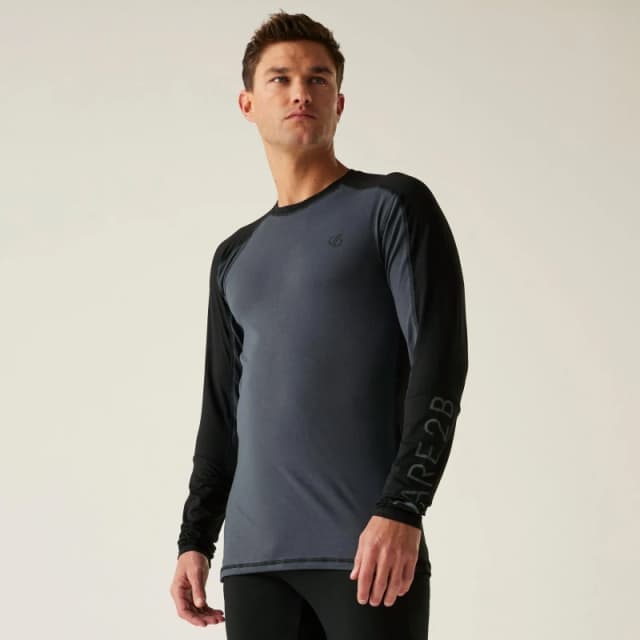 Dare 2B Mens Exchange IV Thermal Baselayer Set S - Waist 31-32', Chest 38' Black/Ebony DMU419-06N-S