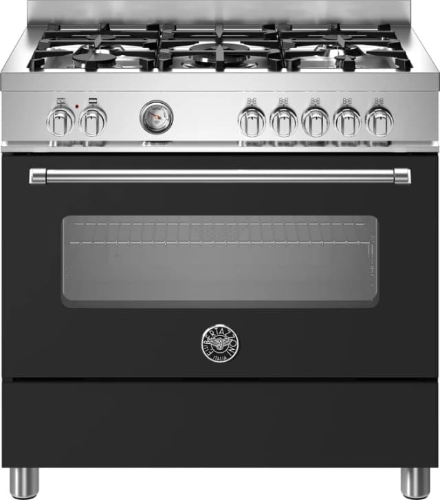 Bertazzoni MAS95C1ENEC 90cm Master Series Dual Fuel Range Cooker - BLACK MAS95C1ENEC