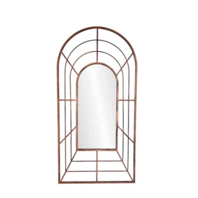 Minster Wall Framed Mirror - Metal - L3 X W60 X H120 Cm