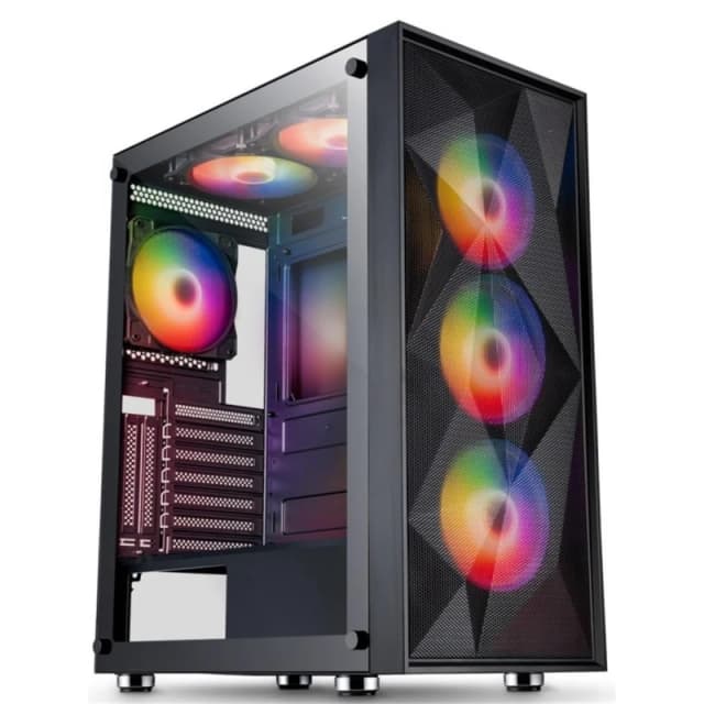 CiT Phantom XL Black Mid Tower E-ATX PC Gaming Case
