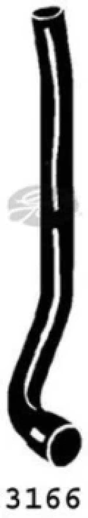 Curved Radiator Hose 500mm X 32 Gates 3166