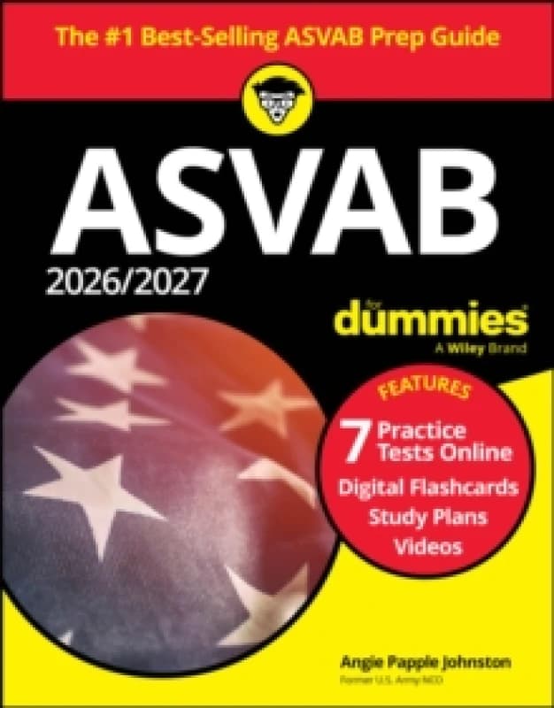 2026/2027 ASVAB For Dummies : Book + 7 Practice Tests, Flashcards, and Videos Online Paperback / softback