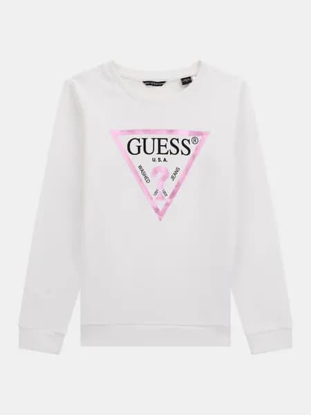 Guess Kids Foil Triangle Logo Sweatshirt 14390002 White