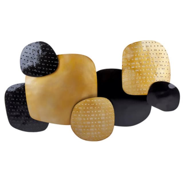 Beliani Wall Decor Hafnium Metal 48cm Gold