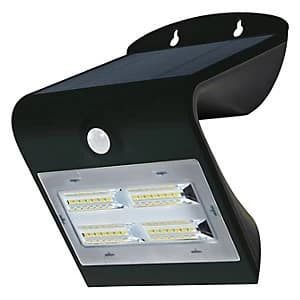 Luceco Solar Guardian PIR Wall Light Black IP44 3.2W 4000K