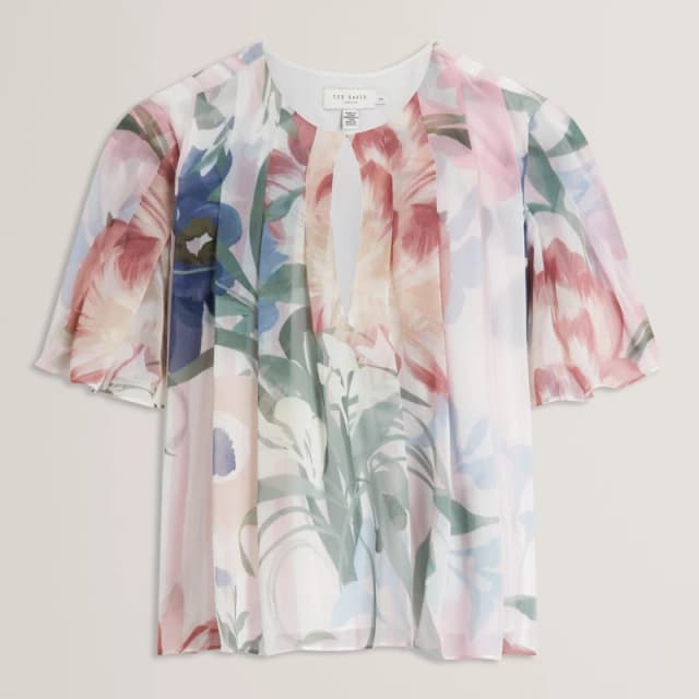 Ted Baker Ted AnglSlv PrintTop Ld62 Pink female 8 (XS)