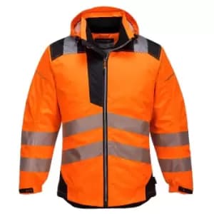 PW3 Hi Vis Winter Rain Jacket Orange / Black 2XL