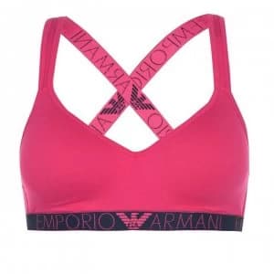Emporio Armani Tri Bralette Pop Pink Size L Women