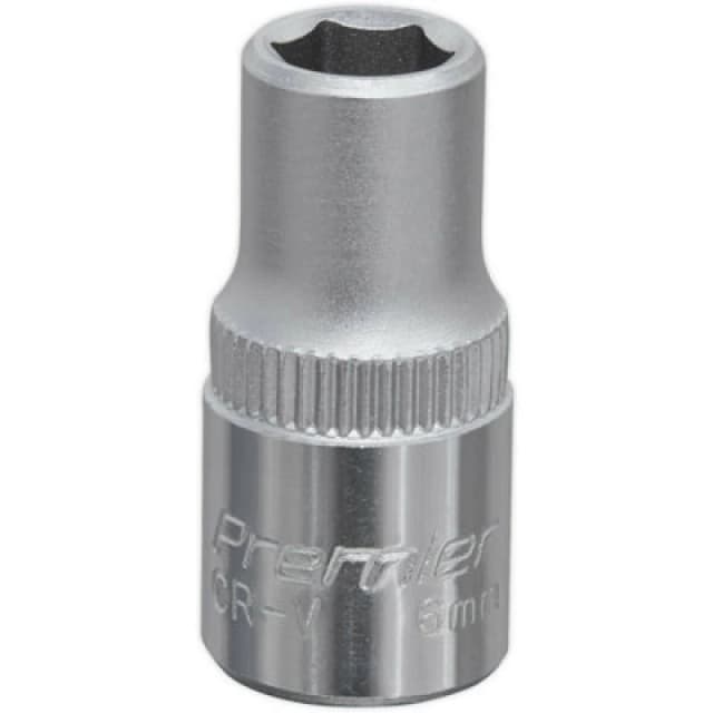Loops 6mm Forged Steel Drive Socket - 1/4" Square Drive - Chrome Vanadium Socket Metallics
