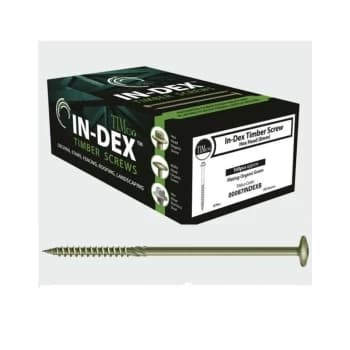 Timco - 6.7 x 125 In-Dex Wafer Head Green Timber Framing Screws Qty 50
