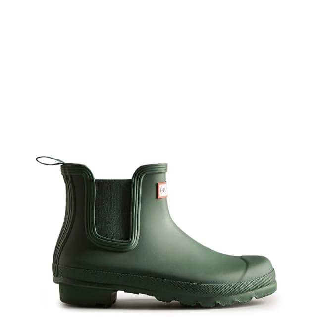 Hunter 'Original Chelsea' Patterned Wellingtons Green female