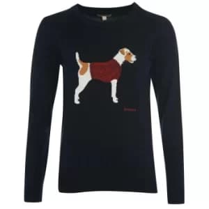 Barbour Womens Saddle Knit Navy 8