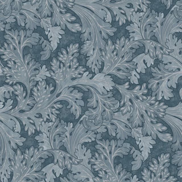 HOLDEN DECOR Holden Decor - Botanical Scroll Navy Wallpaper Floral Leaves Classic Feature Wall WL-13721