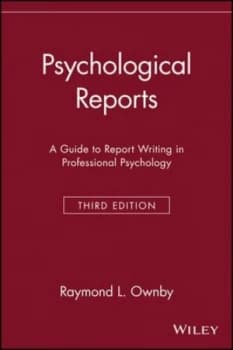 Psychological Reports by Raymond L. Ownby Book