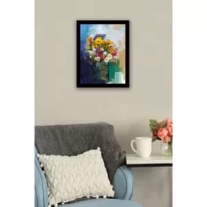 SC0140 Multicolor Decorative Framed MDF Painting