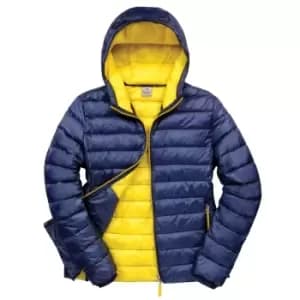 Result Urban Mens Snowbird Hooded Jacket (S) (Navy/Yellow)
