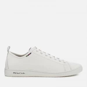 Paul Smith Mens Miyata Leather Low Top Trainers - White - UK 11