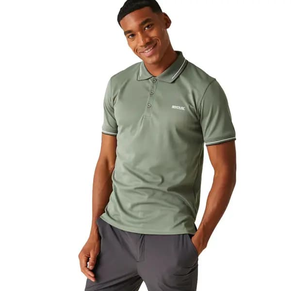 Regatta Mens Oakmont Breathable Polo Shirt S - Chest 37-38' (94-96.5cm) Agave Green RMT287-E87-S