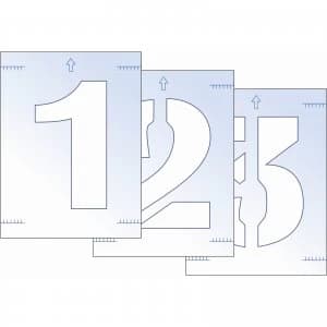 Scan Number Stencil Kit 300mm