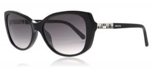 Swarovski SK0124 Sunglasses Black 01B 56mm