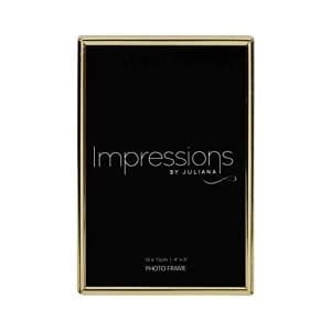6" x 8" - Impressions Brass Plated Thin Photo Frame