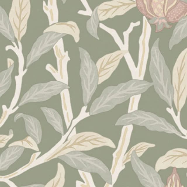 William Morris At Home Bird & Pomegranate Rose Garden Wallpaper