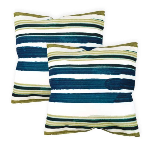 Streetwize Outdoor Painted Stripe Scatter Cushions Multi unisex Pack of 4