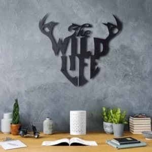 Wild Life Black Decorative Metal Wall Accessory