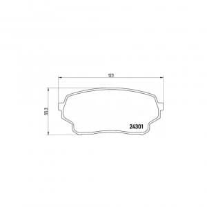 Front Brake Pad Set BREMBO P 79 019