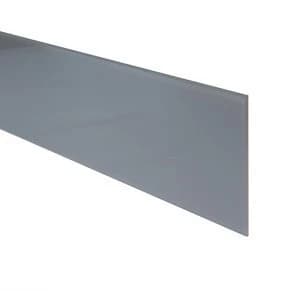 6mm Splashwall Hessian Bevelled Glass Upstand (L)0.9m
