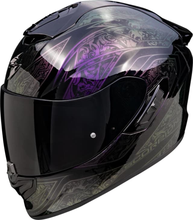 Scorpion EXO-1400 Evo II Air Fantasy Black Chameleon Full Face Helmet Size M