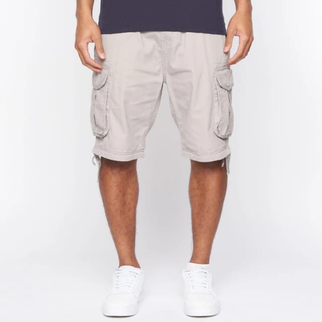 Crosshatch Jamstar Cargo Shorts Grey male 30 inch