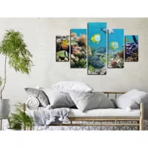 ST217 Multicolor Decorative MDF Painting (5 Pieces)