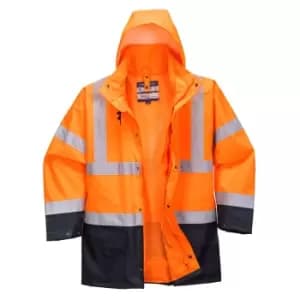 Essential 5 in 1 Hi Vis Jacket Orange / Navy S