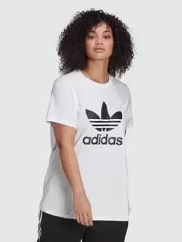 adidas Originals Trefoil T-Shirt Plus Size - White, Size 1X, Women