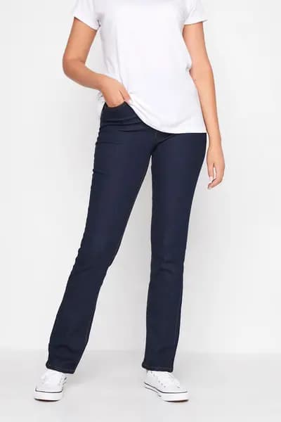 Long Tall Sally Tall Straight Leg Trousers Mid Navy