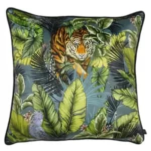 Prestigious Textiles Bengal Tiger Polyester Filled Cushion Polyester Twilight