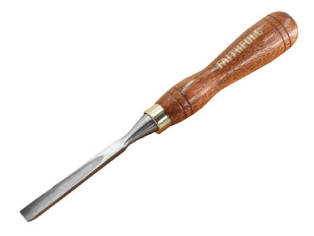 Faithfull Straight Gouge Carving Chisel 9.5mm (3/8in) Brown