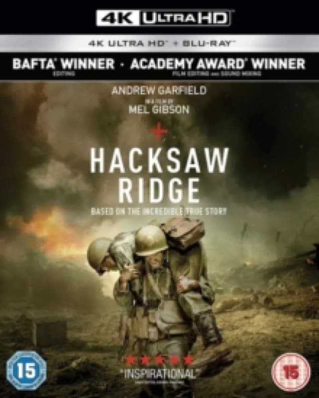 Hacksaw Ridge Bluray 5055761913446