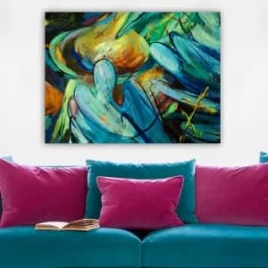 119511946_70100 Multicolor Decorative Canvas Painting