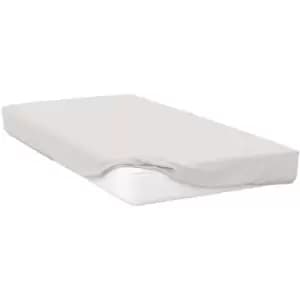 Belledorm 200 Thread Count Egyptian Cotton Fitted Sheet (Kingsize) (Ivory) - Ivory