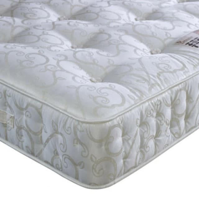Bedmaster Bedmaster Miracle Pocket Sprung Wool Mattress in White Size: Double White Double Unisex 0764283931764