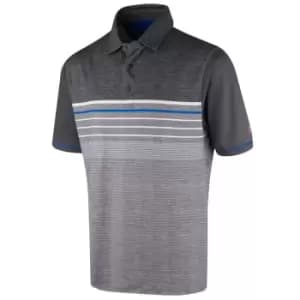 Island Green Green Short Sleeve Performance Polo Shirt - Grey