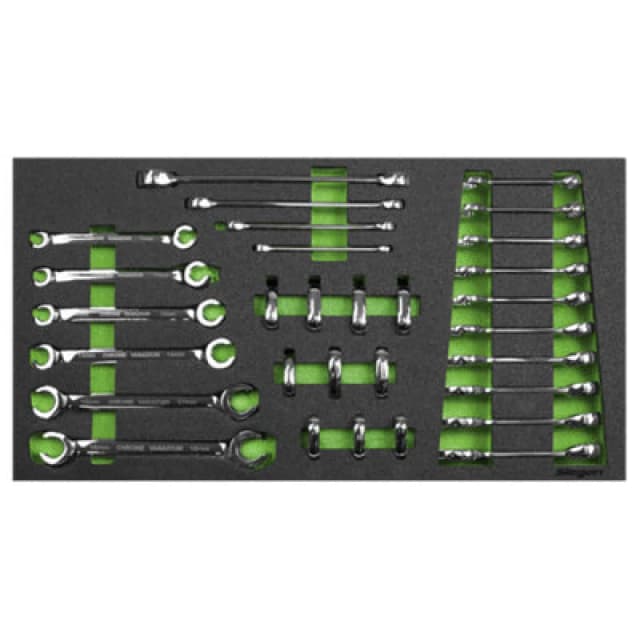 Sealey S01274 Tool Tray With Specialised Spanner Set 30Pc - Metric S01274