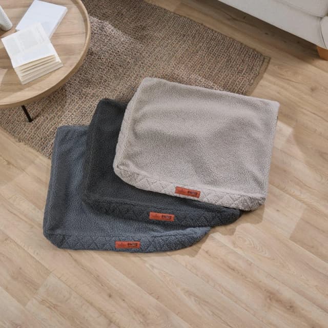 Slumberdown Paws for Slumber Sherpa Pet Bed Cover, Small Grey