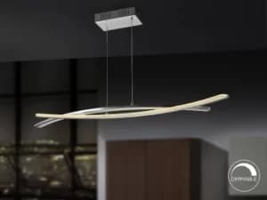 Linur Integrated LED Bar Ceiling Pendant Chrome