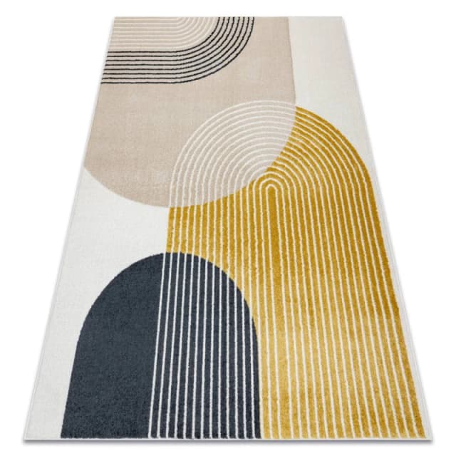 RugsX Fusion Rug in Yellow Size: 120cm x 170cm Yellow Unisex 120cm x 170 cm