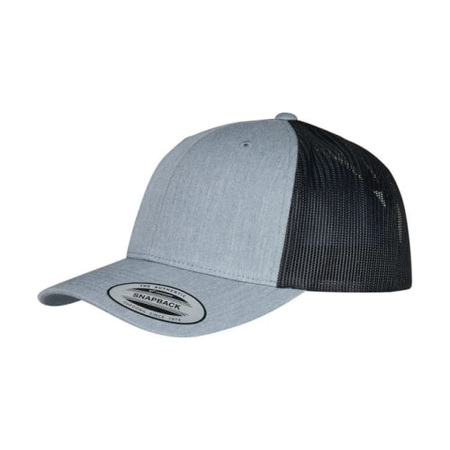 Flexfit Mens Retro Two Tone Trucker Cap in Mid Grey Mid Grey Male One Size